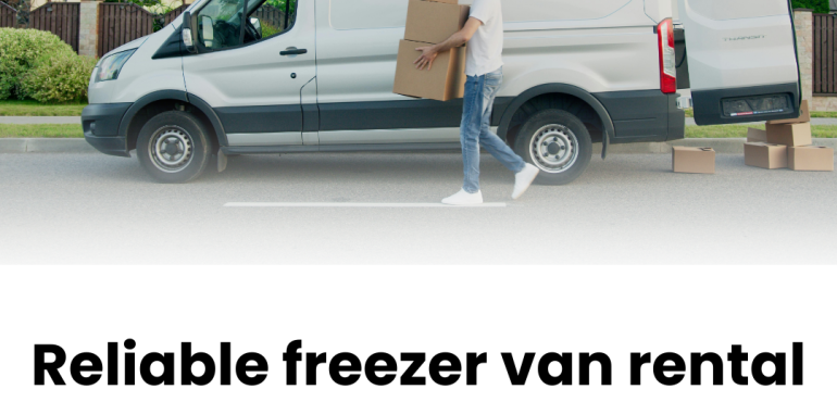 Reliable freezer van rental UAE